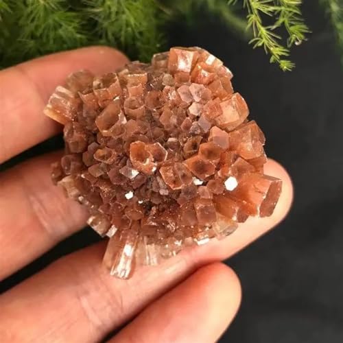 Orange Aragonite Quartz Crystal Cluster Shape Rough Stone Nepheline Home Decor Ornaments (Size : 3pcs)