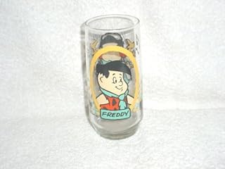 1986 Flintstone Kids Freddy Glass Tumbler from Pizza Hut