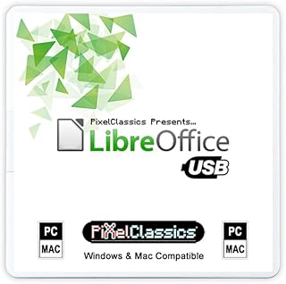 LibreOffice 2025 &Eacute;dition Familiale et &Eacute;tudiant 2024 Professionnel Plus Business Compatible avec Microsoft Office Word Excel PowerPoint Adobe PDF Logiciel USB pour Windows 11 10 8 7 Vista XP PC & Mac