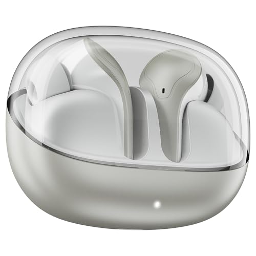 boAt Airdopes Plus 311, Glass Design, ENx Tech, Fast Charge, 50 Hrs Battery, Stream Ad Free Music via App Support Bluetooth Earbuds, TWS Ear Buds Wireless Earphones with mic (Ash Grey)