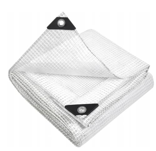 TRANSPARENT CLEAR Tarpaulin EXTRA Heavy Duty 350GSM Sheet Waterproof Cover Tarp (0.65m x 0.65m)