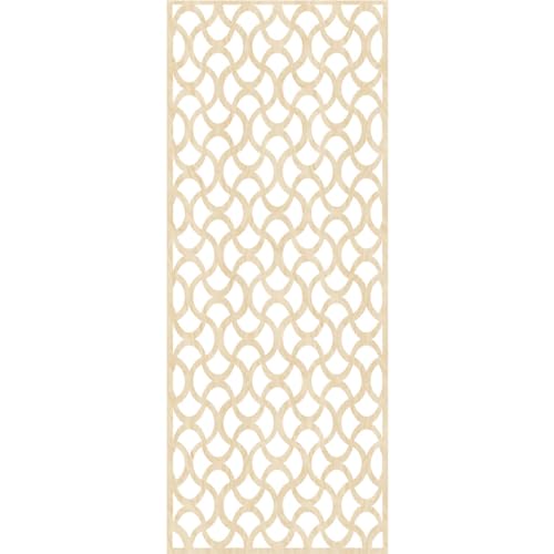 Image of Resort Decorative Pierced Fretwork Wood Wall Panels, 19 3 /8 inchW x 49 3 /8 inchH x 3 /8 inchT, Birch