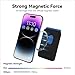 KRTALS Stronger Magnetic RFID Leather Mag-Safe Card Holder for iPhone 16 Series, Mag-Safe Accessories Stick on Series of iPhone 17/16/15/14/13/12 and Pro/Promax, Black