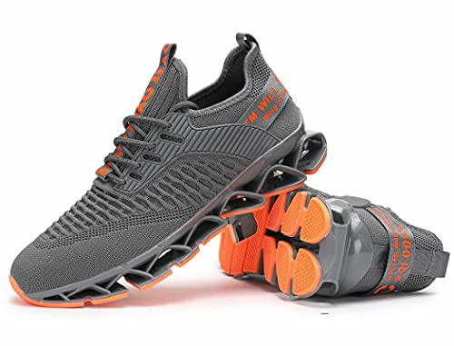 Image of Chopben Men's Running Shoes Blade Non Slip Fashion Sneakers Breathable Mesh Soft Sole Casual Athletic Walking Shoes