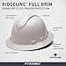 Pyramex Ridgeline Full Brim Hard Hat 4 Point Ratchet Vented White