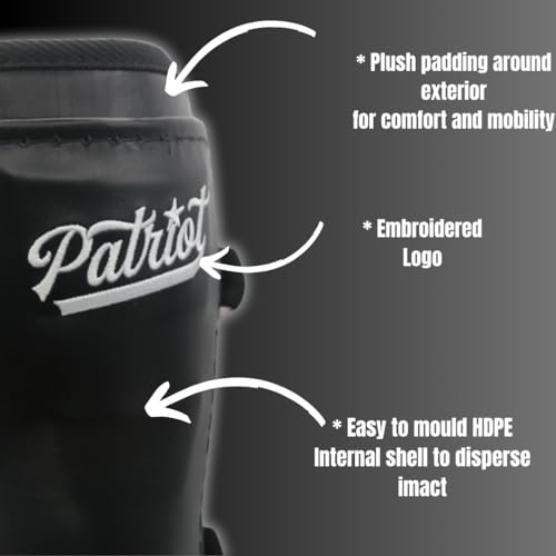 Patriot | Ankle Guard | Baseball Softball Batter\'s Leg Ankle Guard Protection Equipment (Black)