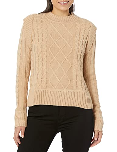 Image of Calvin Klein Women's CK Sweater,Wheat,Small