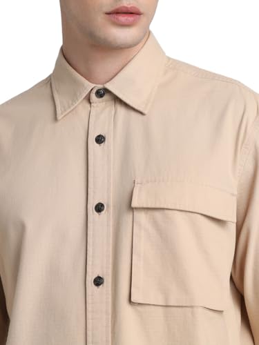 Image of Jack & Jones Men's Cotton Solid Regular Fit Shirt
