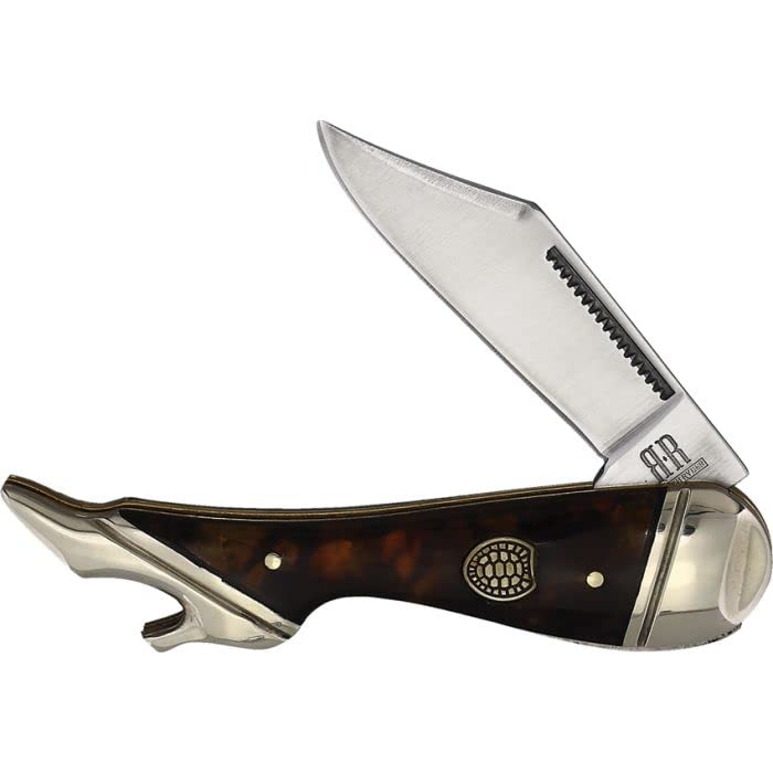 Rough Ryder Leg Knife Imitation Tortoise RR2451