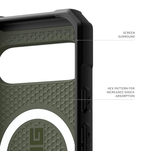 Image of Urban Armor Gear UAG Case Pathfinder Rugged Anti-Scratch Shockproof, Compatible with Magnetic Charging Protective Cover Designed for Google Pixel 9 Pro, Military Drop Tested MIL-STD - Olive Drab