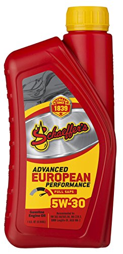 Schaeffer Manufacturing Co. 8007-012 Advanced European Performance Full SAPS 5W-30 Engine Oil, 1-Quart Bottle (Pack of 12)