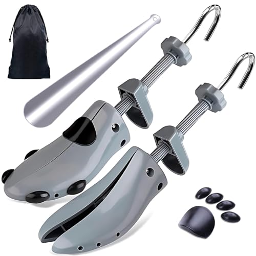 CHERAINTI Shoe Stretcher Men - Shoe Trees for Expander Widener, Adjustable Stretch Length and Width for Wide Feet