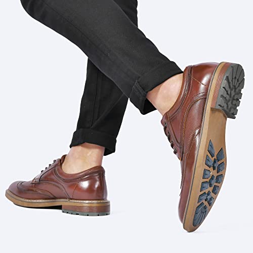 Image of Arkbird Mens Dress Shoes, Lace Up Leather Oxford