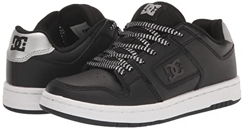 Dc Women's Manteca 4 Casual Skate Shoe, Black/Silver, 8.5 #TOP6