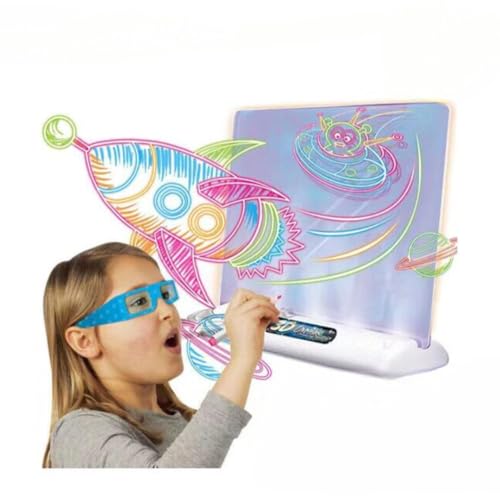 Growder 3DG`{[h mini яo G`{[h }WbN{[h {[h CeBO^ubg 3DKlt J[y4t G`CXg3t 30×34×4.5cm Magic Drawing Board q