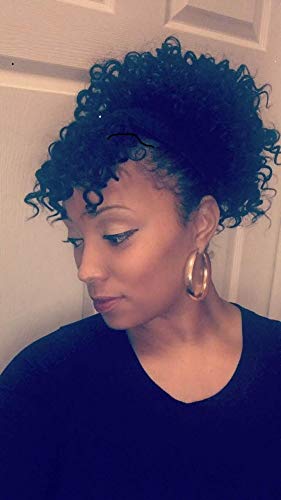 EIAKE Hair Afro Kinky Curly human hair ponytail extensions Kinky Curly drawstring human hair ponytail hairpieces natural curly clip in ponytail 20inch