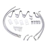 Dually Valve Stem Extenders Kit Double Tires Air Inflation Kit Stainless Steel Braided Valve Stem Extension Fits 16