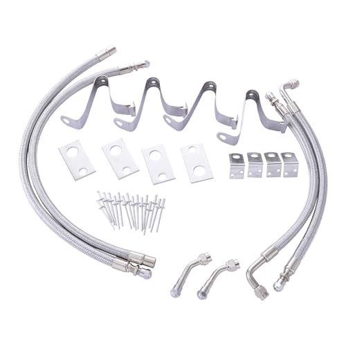 Dually Valve Stem Extenders Kit Double Tires Air Inflation Kit Stainless Steel...