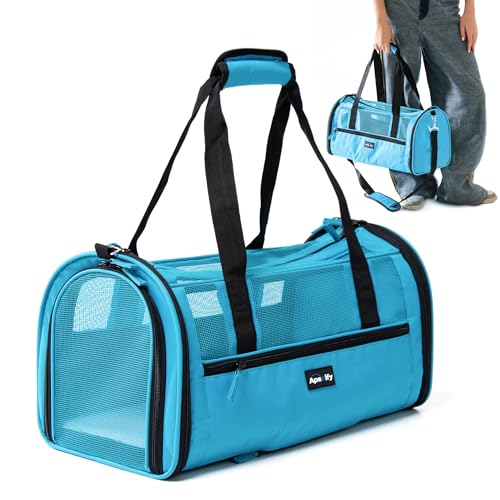 Apexify Transportador para perros, gatos para mascotas, transportador suave para gatos y perros pequeños, bolsa de viaje para perros, transportador de gatitos y cachorros, aprobado por aerolíneas,