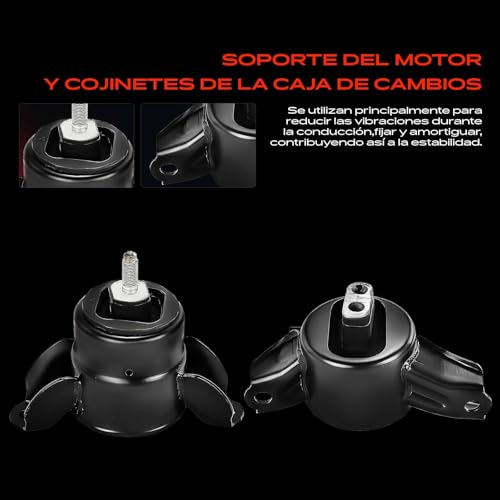 Soporte de motor Frankberg compatible con Rio III UB y Accent IV 3x 5