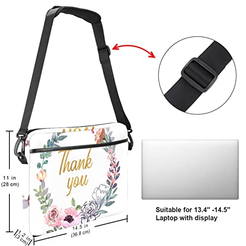 Bolsa de hombro para portátil 13 y 14 pulgadas maletín protector multicolor 5