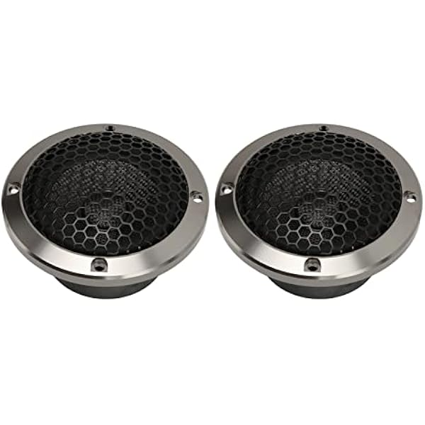 Głośnik Samochodowy Kopułkowy Głośnik Wysokotonowy o Wysokiej Wydajności 100 W do Samochodowego Głośnika Stereo z 2 Osłonami do Wszystkich Samochodowych Systemów Audio