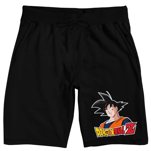 Dragon Ball Z Goku Logo Men's Black Sleep Pajama Shorts