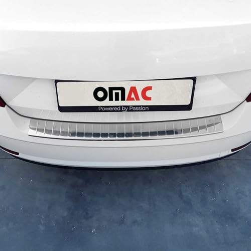 OMAC Ladekantenschutz Stoßstange kompatibel mit Skoda Octavia Kombi 2012-2019 Edelstahl Chrom