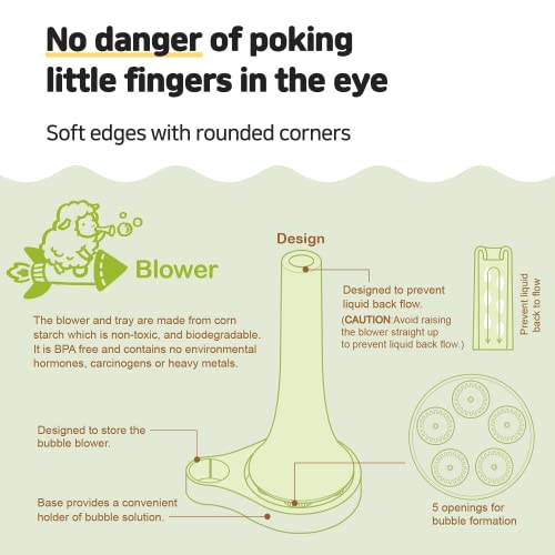 Kids Bubble Blower Wand Set – Bubbles Kit With Wand, Solution, & Tray – Gifts, Toys, & Party Favors By Mother’s Corn #TOP5