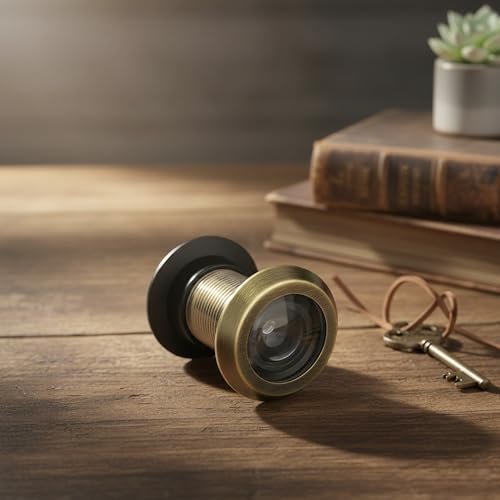Image of Atlantic 180 Wide-Angle Door Eye Viewer for Main Door | Antique Finish Peephole | Pack of 2