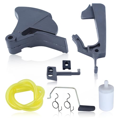 Haishine Drosselklappen Abzugshebel für Choke Stangenhebel für Husqvarna 136 137 141 142 36 41 Kettensägen Kraftstofffilter