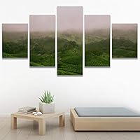SIGNWIN 5 Panel Canvas Wall Art Greenlands for Home Decorations Ready to Hang - 60