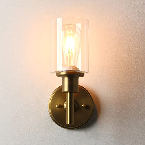 Phansthy Industrial Wall Sconce Antique Bronze Single Sconce Bathroom Light Fixture With 3.94 Inches Handmade Light Shade (Antique Bronze) #TOP6