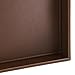 HofferRuffer Faux Leather Vanity Tray, Elegant Desktop Storage Organizer, Decorative Catchall for Perfume, Bathroom Valet, Nightstand or Dresser, 10 x 10 x 1.8 inches (Brown)