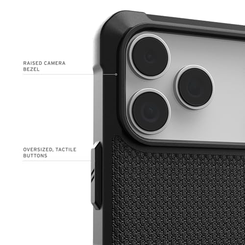 Image of Urban Armor Gear UAG Metropolis LT Magnetic Compatible, Rugged Shockproof Anti-Slip Military Grade Protective Case /Cover Designed for iPhone 17 Pro Max (2025) - Kevlar Black