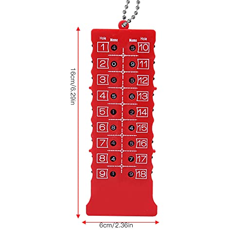 Golf Score Counter, contador de golpes para 18 hoyos miniatura 6