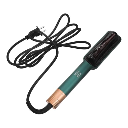 Plancha para el cabello inalámbrica Ipetboom con temperatura ajustable, cepillo alisador portátil ligero para cabello ondulado y rizado, con conector eléctrico estadounidense miniatura 1