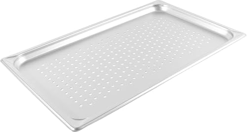 カンダ ホテルパン 穴明 1/1 (53×32.5cm) 深さ2cm (7000PF) 業務用 18-8 ステンレス 034120