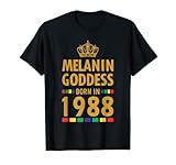 Photo Gallery melanin goddess t-shirt born in 1988 idea regalo per 30° compleanno maglietta Photo Gallery melanin goddess t-shirt born in 1988 idea regalo per 30° compleanno maglietta