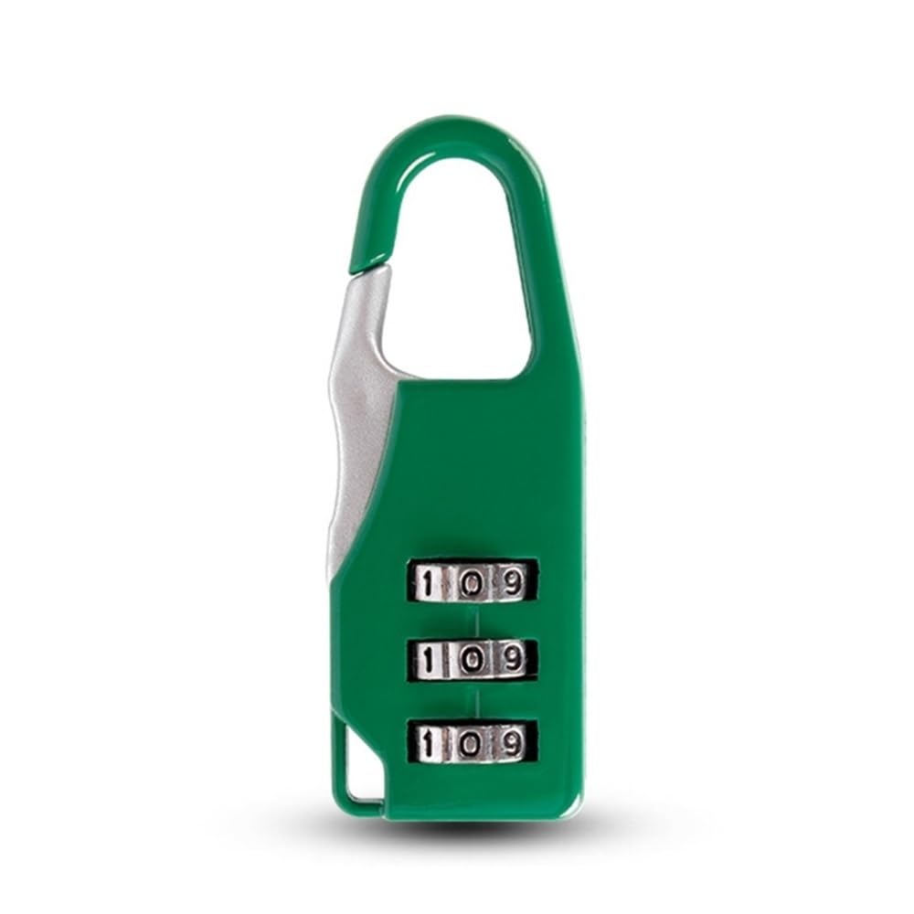 Suitcase Locks, Resettable 3-Digit Combination Padlock for Suitcases and Bags Multicolor(Dark Green)