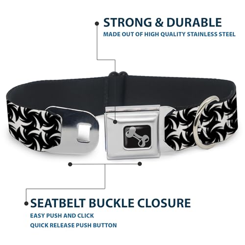 Collier de chien Buckle Down à fermoir os réglable pour stopper les ouvertures accidentelles - 5
