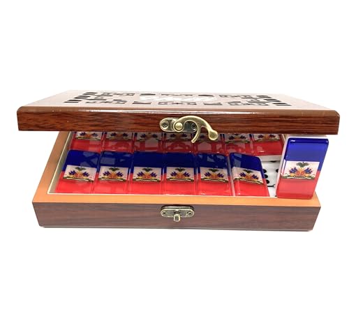 Set de Dominó Premium con Bandera de Haití miniatura 6