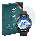 atFoliX Schutzfolie kompatibel mit Garmin Venu 2 Plus Folie, ultraklare und flexible FX Displayschutzfolie (3X)