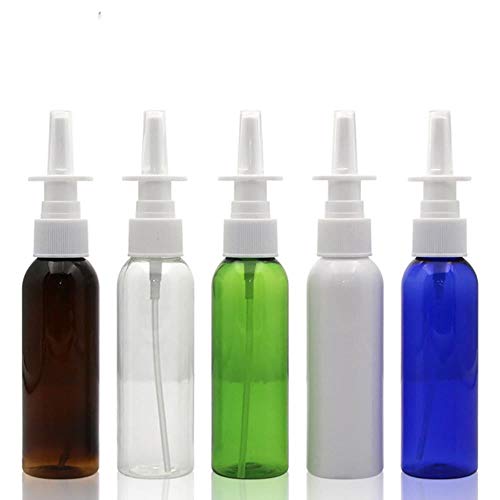 QPM 10pcs/lot 60ml nasal spray direct injection bottle plastic bottle makeup liquid dispensing dispensing tool upright,Transparent