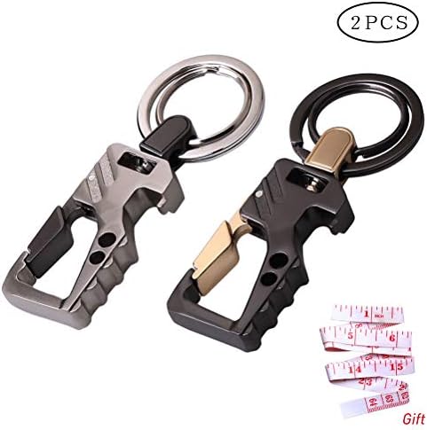 Metal Keychain Set - 2 Pcs Car Key Ring & Bottle Opener - Image 2