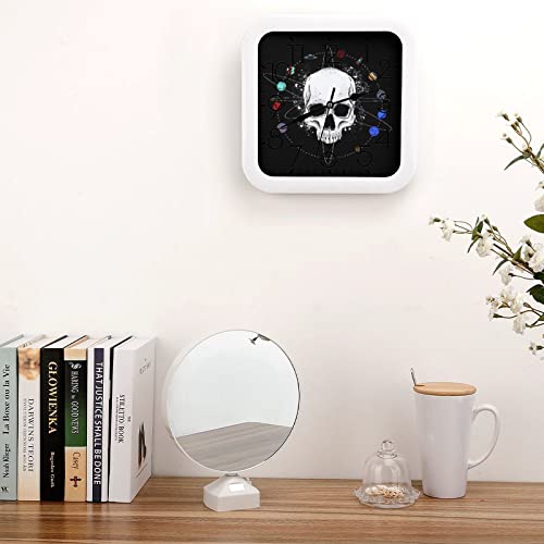 Horloge murale planète crâne blanc expression d'un style unique - 5