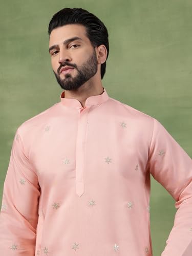 Pijama blanco de algodón floral para hombre de alta comodidad 5