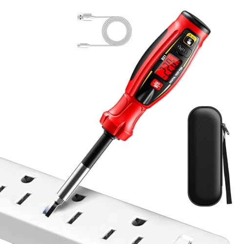 Probador eléctrico, Detección sin contacto de cable neutro, Destornillador de voltios detector, Para electricistas, manitas, técnicos, hogar, oficina, garaje, taller, luminarias, coche,