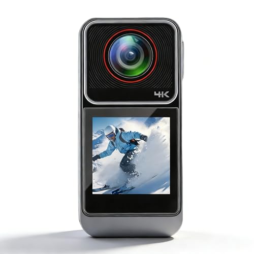 MENDUNER Cámara Subacuática 4K UHD 20MP, Lente Gran Angular de 140° sin Distorsión Apertura F/2.0, EIS de 6 Ejes Resistente Al Agua 30M, Accesorios de Magnético, Buceo, Snorkel, Surf