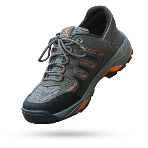 ZEBA Armored Gray Outdoor Shoes for Men